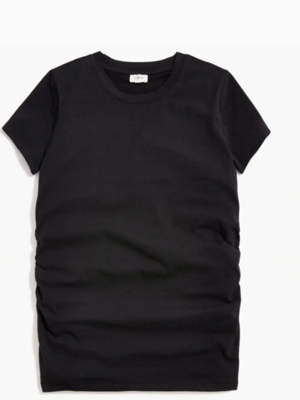 J.CREW FACTORY Round Neck Maternity Tee | Black |  Size XL |  NWT